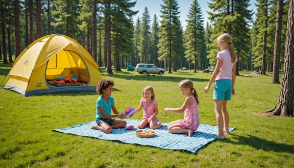 Jeux exterieurs enfants vacances tente