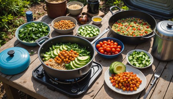 Repas campeur sain equilibre rapide