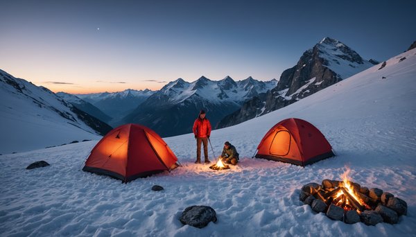 Où camper en plein hiver dans les alpes savoyardes ?
