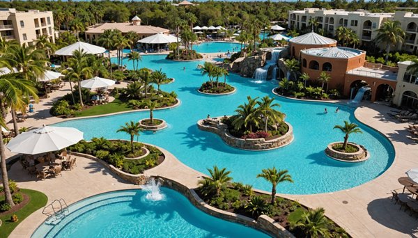 Complexe aquatique plein air : aménagement et loisirs avec ciela village